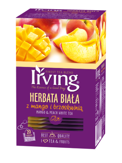 Herbata Irving biała mango/brzoskwinia 20kop